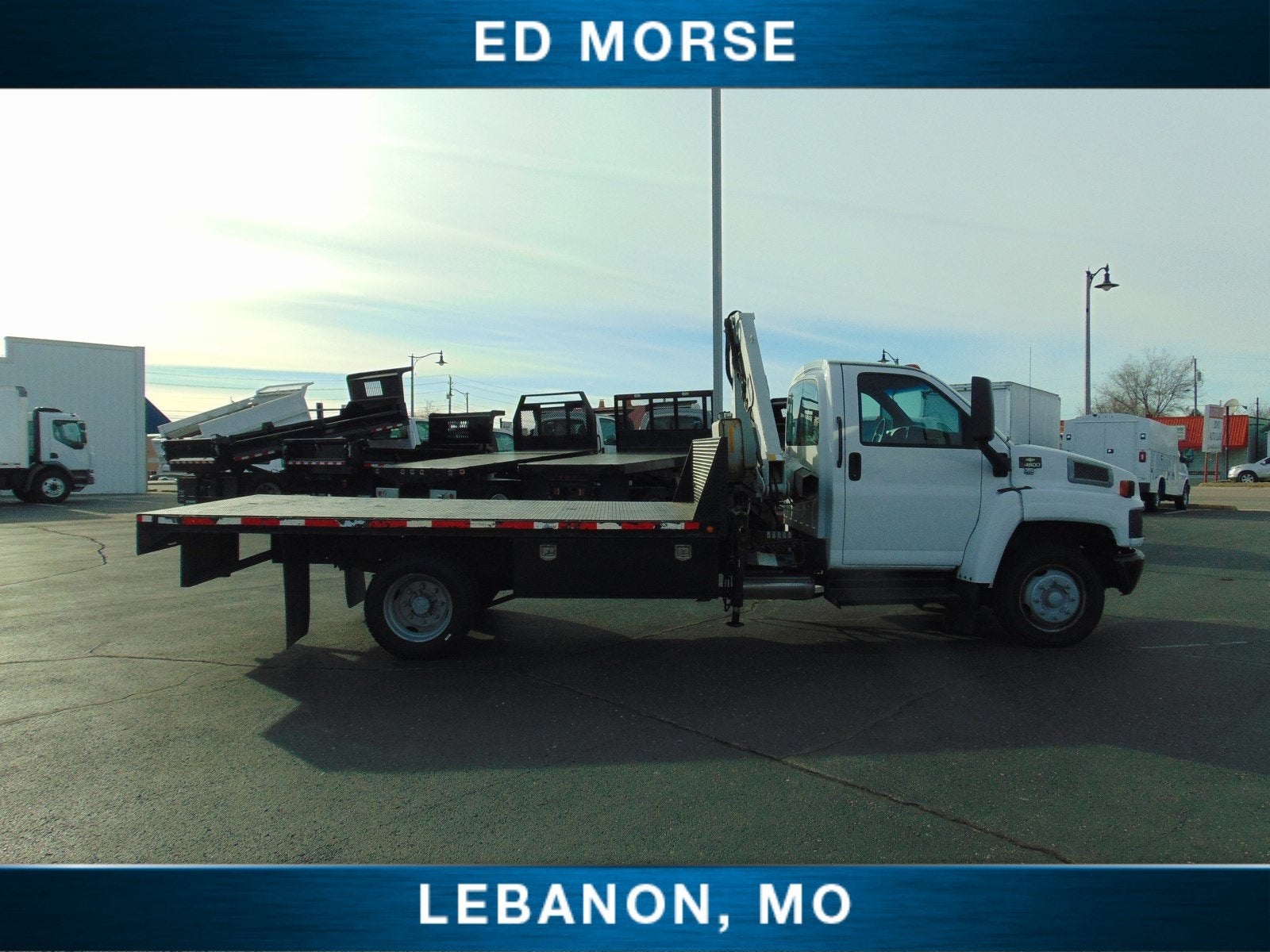 2003 Chevrolet CC4500 14' Flat Bed with Crane